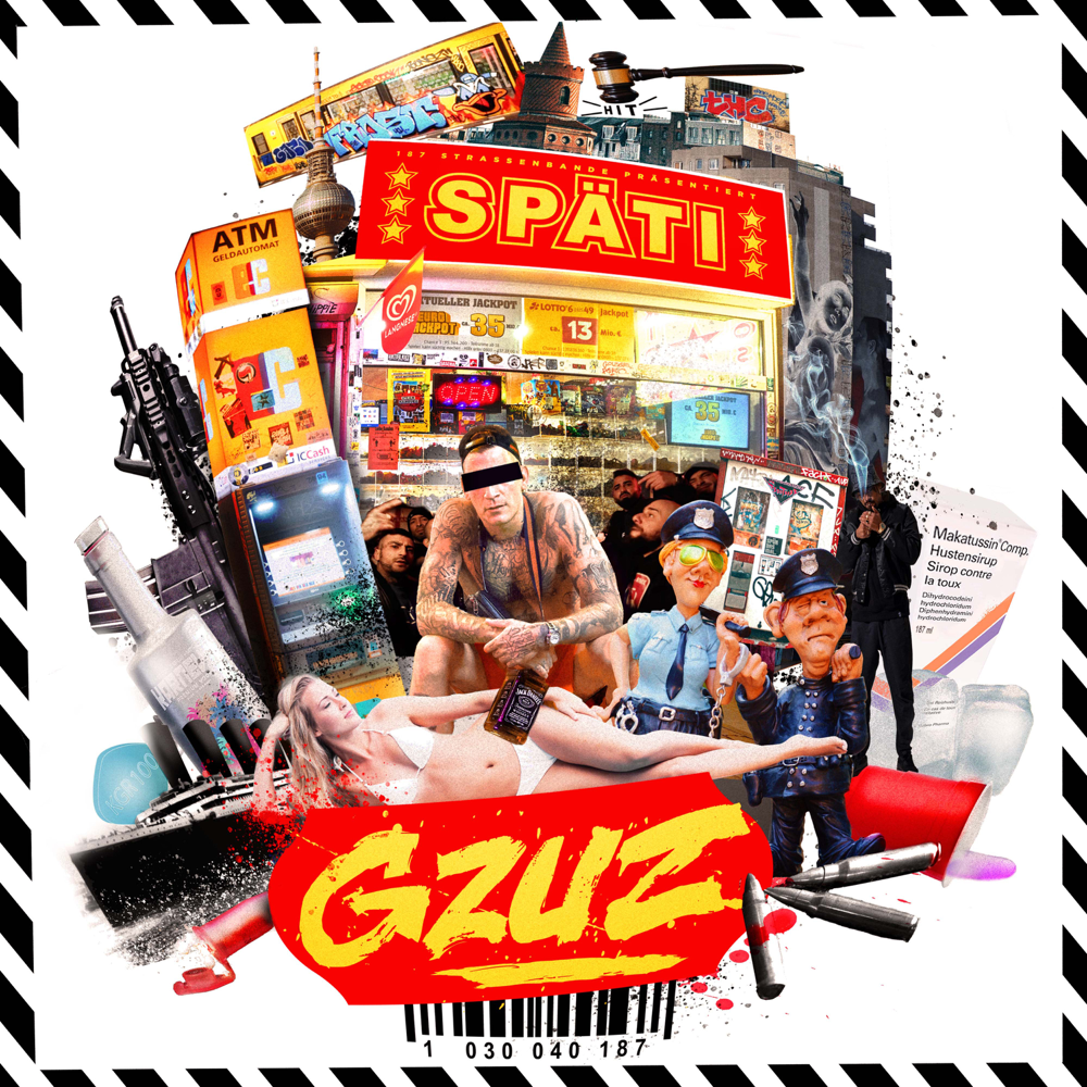 Album cover art for "Späti" by Gzuz