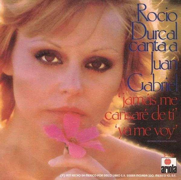 Album cover art for "Ya Me Voy" by Rocío Dúrcal