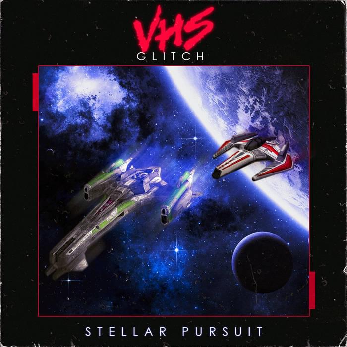 Album cover art for "Stellar Pursuit" by VHS Glitch