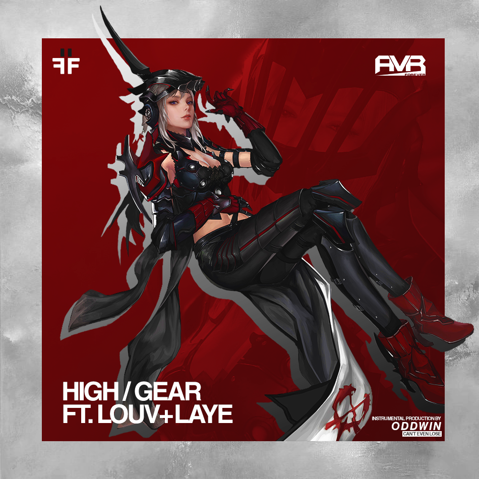 Album cover art for "High / Gear" by pdr dax & L8ye & Louverture