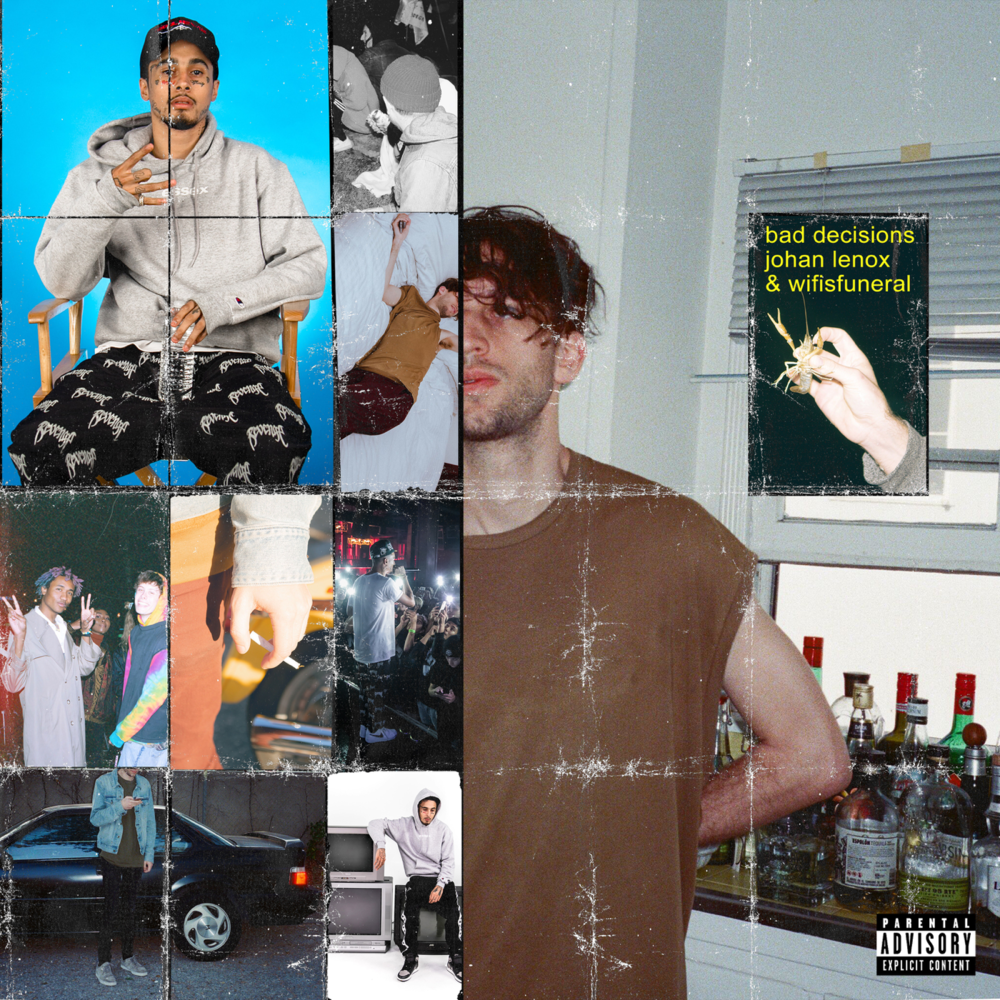 Album cover art for "Bad Decisions" by johan lenox