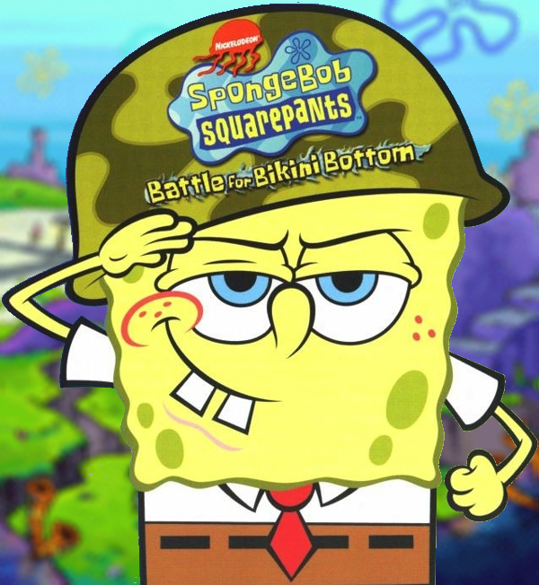 Album cover art for "Bikini Bottom/Sand Mountain" by SpongeBob SquarePants