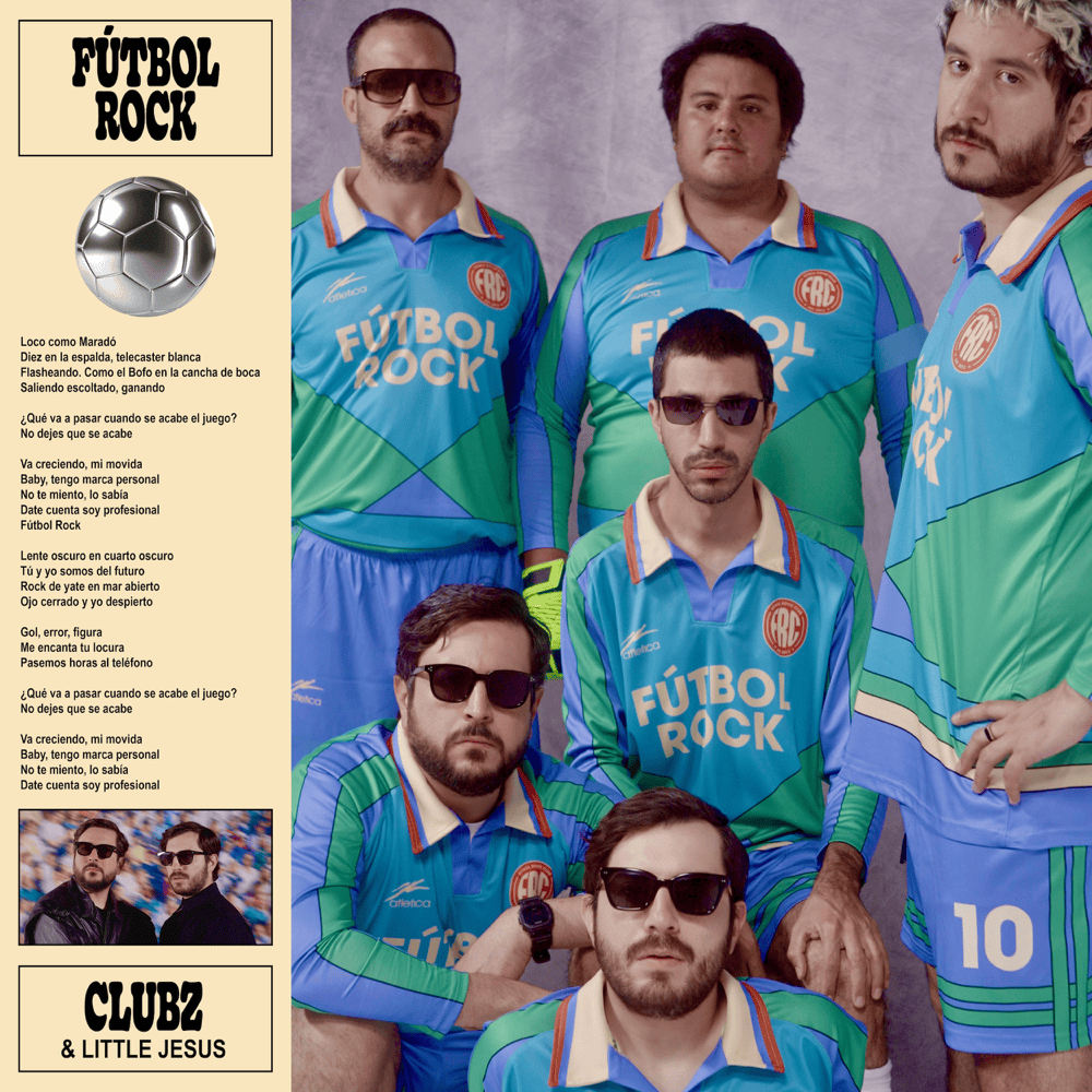Album cover art for "Fútbol Rock" by CLUBZ & Little Jesus