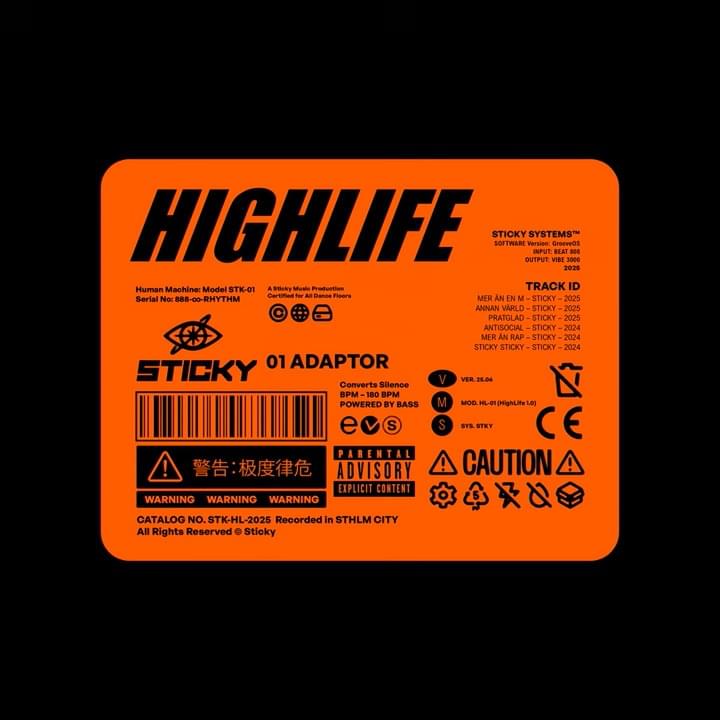 Album cover art for "HIGHLIFE" by Sticky