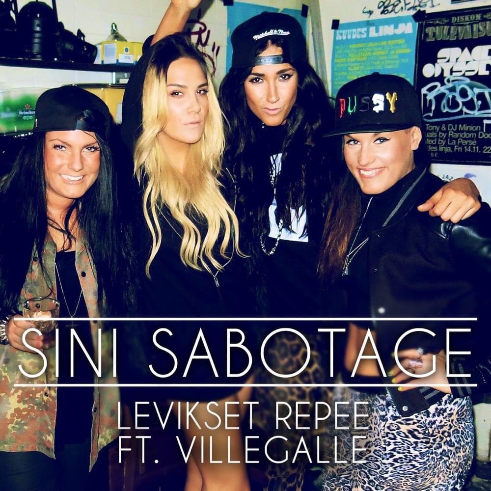 Album cover art for "Levikset repee" by Sini Sabotage & VilleGalle