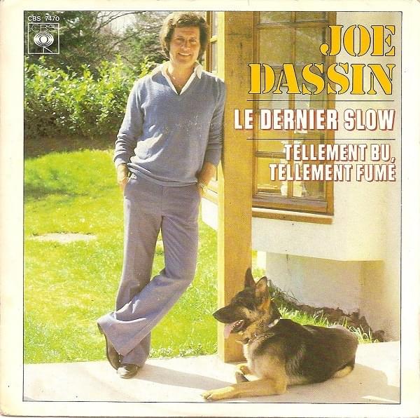 Album cover art for "Tellement bu, tellement fumé" by Joe Dassin