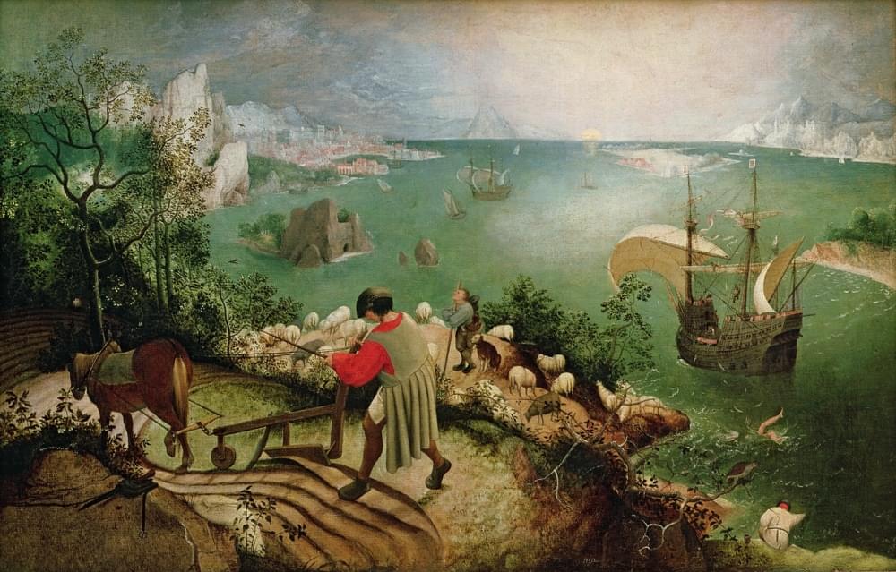 Album cover art for "Upon Viewing Bruegel’s “Landscape with the Fall of Icarus”" by Titus Andronicus