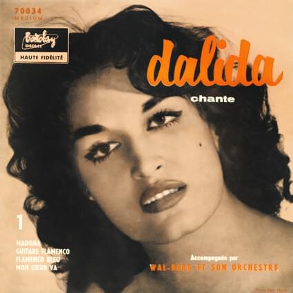 Album cover art for "Mon cœur va" by Dalida