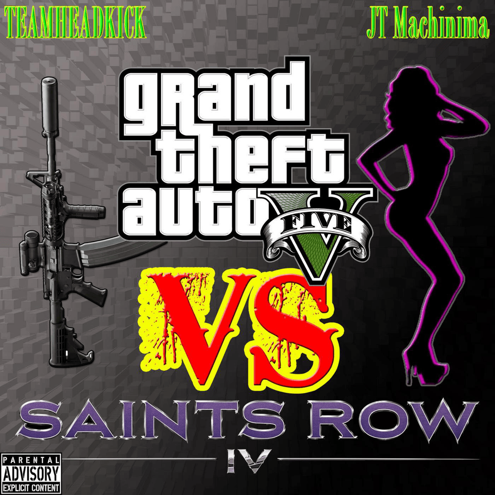 Album cover art for "GTA Vs Saints Row" by JT Music & TEAMHEADKICK