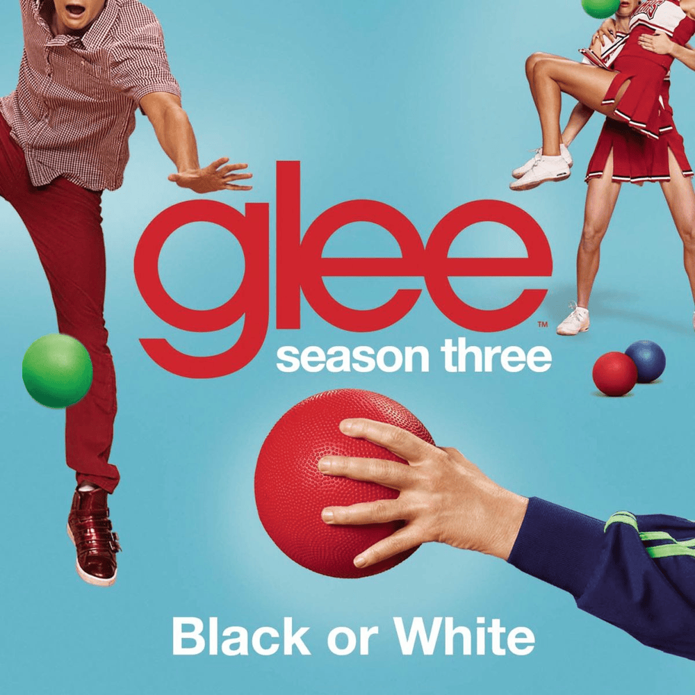Album cover art for "Black or White" by Glee Cast