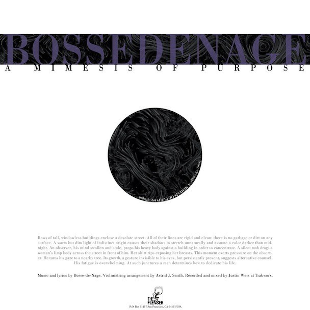Album cover art for "A Mimesis of Purpose" by Bosse-de-Nage