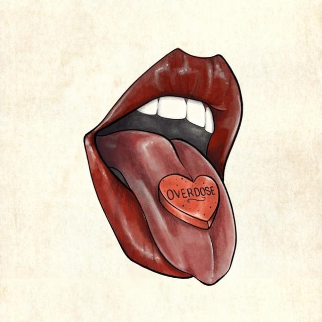 Album cover art for "​overdose" by Rowlene