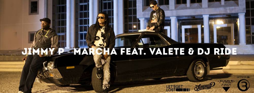 Album cover art for "Marcha" by Jimmy P & Valete