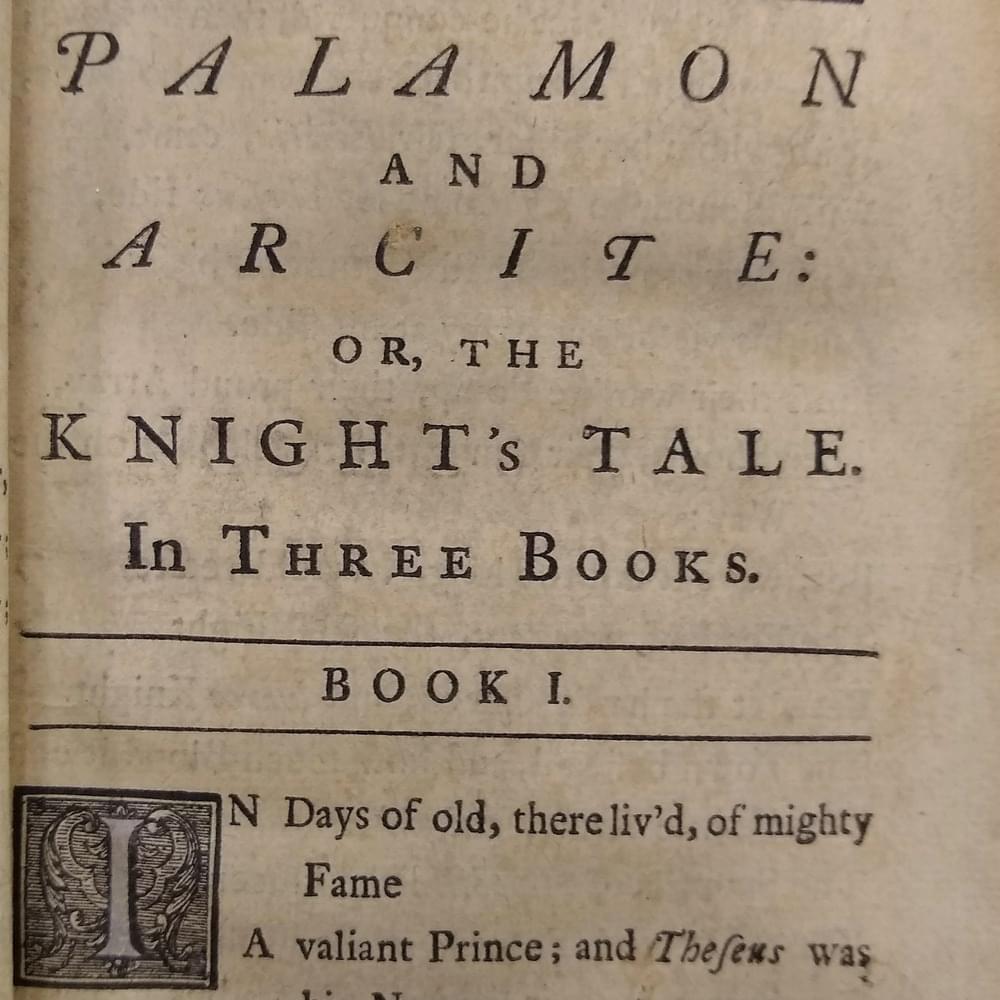 Cover image for Palamon and Arcite