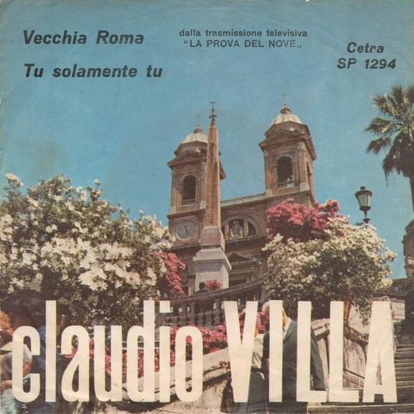 Cover image for Vecchia Roma / Tu, solamente tu