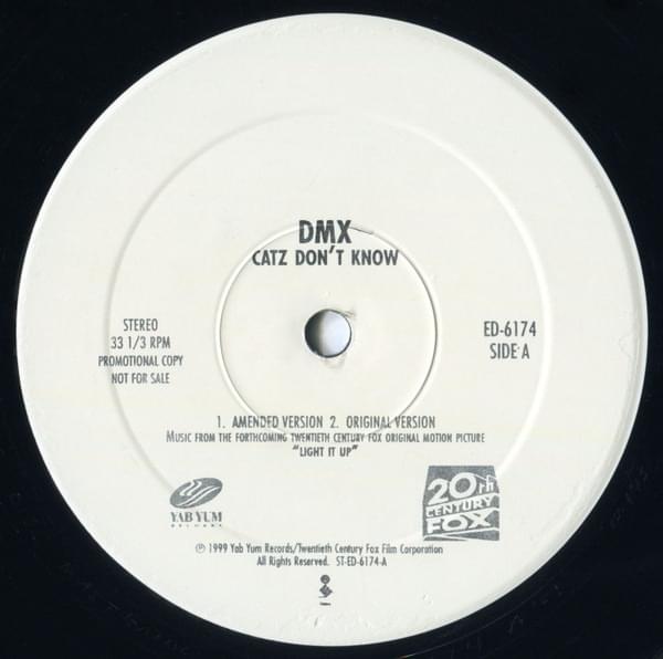 Album cover art for "Catz Don’t Know" by DMX
