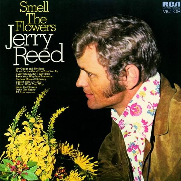 Album cover art for "Smell the Flowers" by Jerry Reed