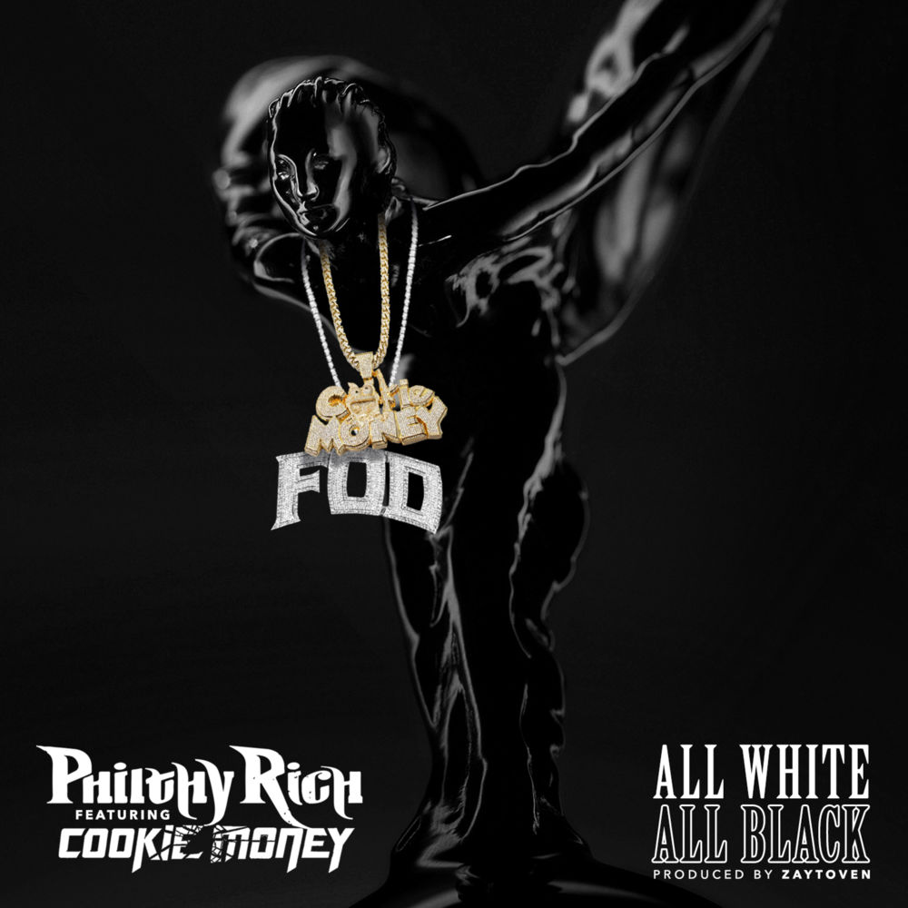 Album cover art for "All White All Black" by Philthy Rich & Cookie Money