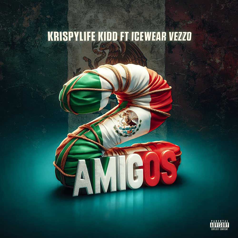 Album cover art for "2 Amigos" by KrispyLife Kidd & Icewear Vezzo