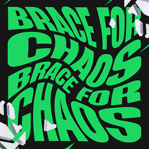 Album cover art for "Brace For Chaos" by Fortnite