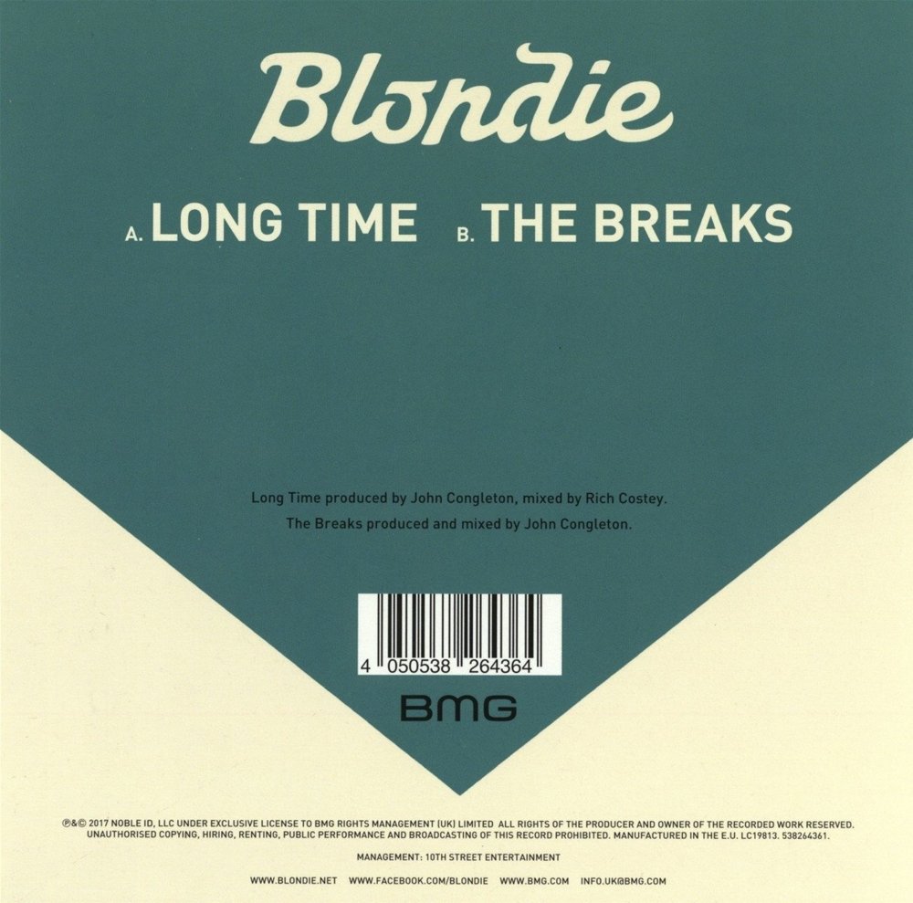 Album cover art for "The Breaks" by Blondie