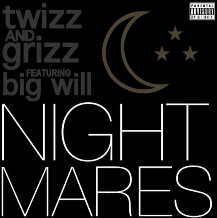 Album cover art for "Nightmares" by Aries & Grizz & Big Will