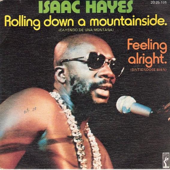 Album cover art for "Rolling Down a Mountainside" by Isaac Hayes