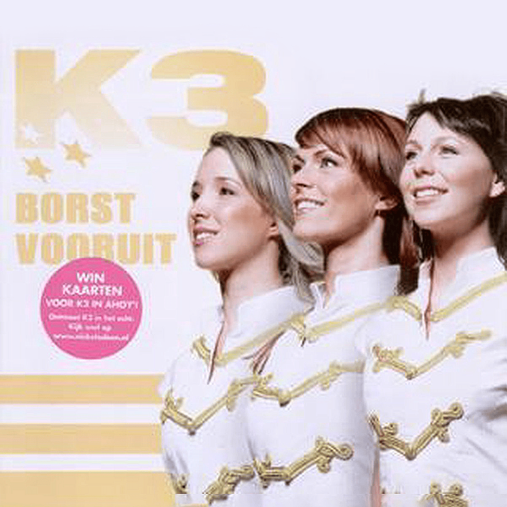 Album cover art for "Borst Vooruit" by K3