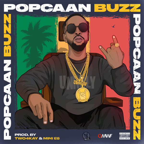 Album cover art for "BUZZ" by Popcaan