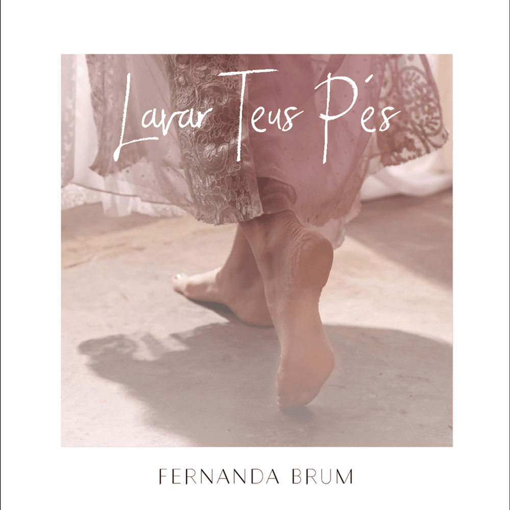 Album cover art for "Lavar Teus Pés" by Fernanda Brum
