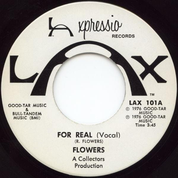 Album cover art for "For Real" by Richard Flowers