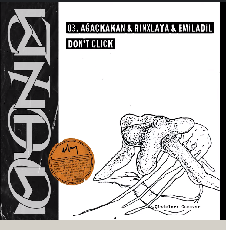 Album cover art for "Don’t Click" by Ağaçkakan