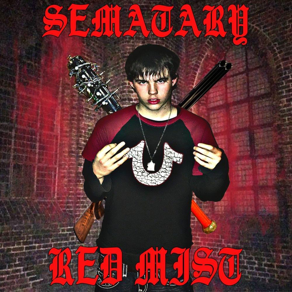 Album cover art for "RED MIST" by Sematary