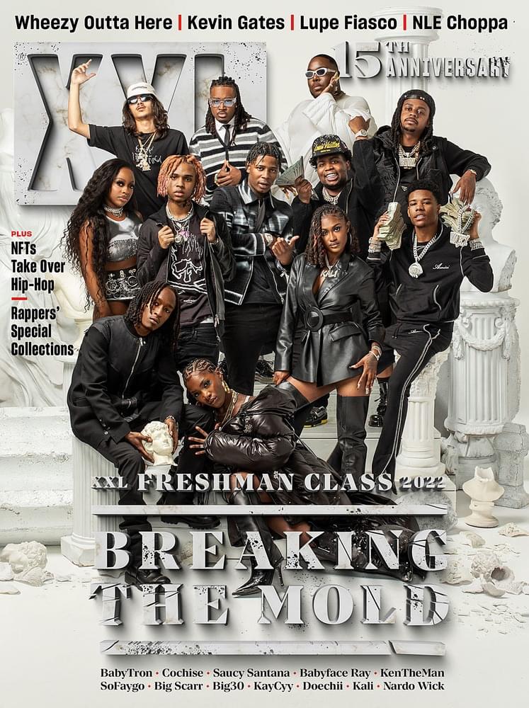 Album cover art for "XXL Freshman 2022 Cypher - Part 3" by XXL & BabyTron & Babyface Ray & Cochise & Kaliii