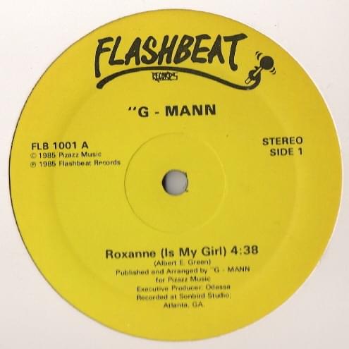 Album cover art for "Roxanne (Is My Girl)" by G-Mann (Albert Green)