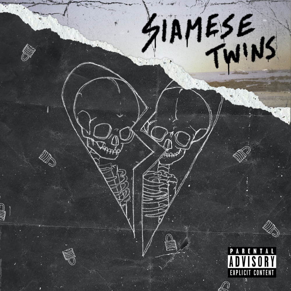 Album cover art for "Siamese Twins" by Yung Pinch