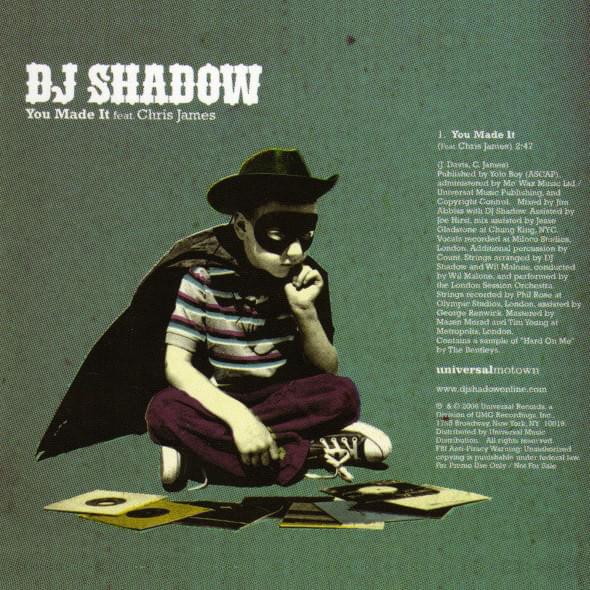 Album cover art for "You Made It" by DJ Shadow & Chris James