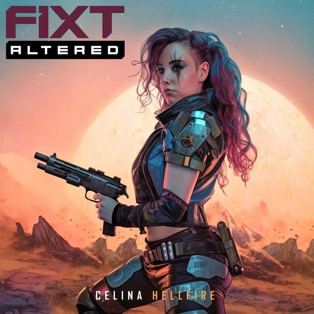 Album cover art for "Hellfire" by Celina (EBM)