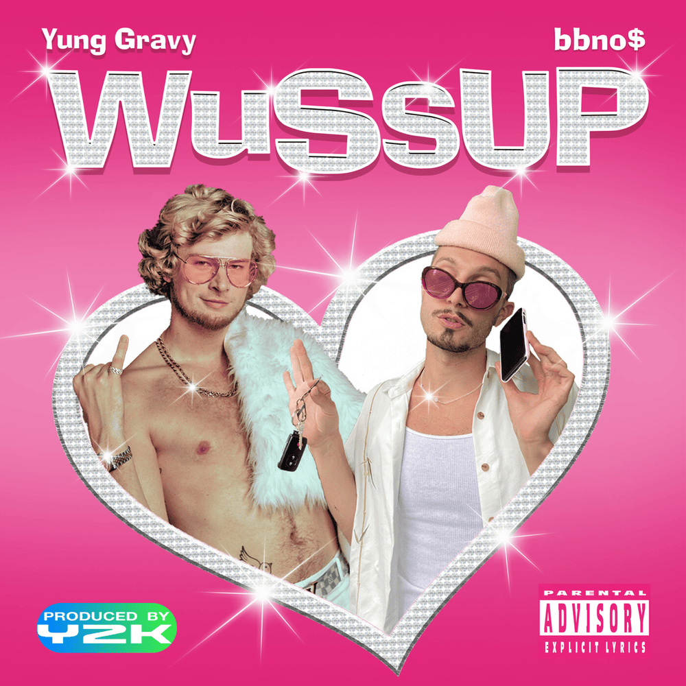 Album cover art for "wussup" by bbno$ & Yung Gravy