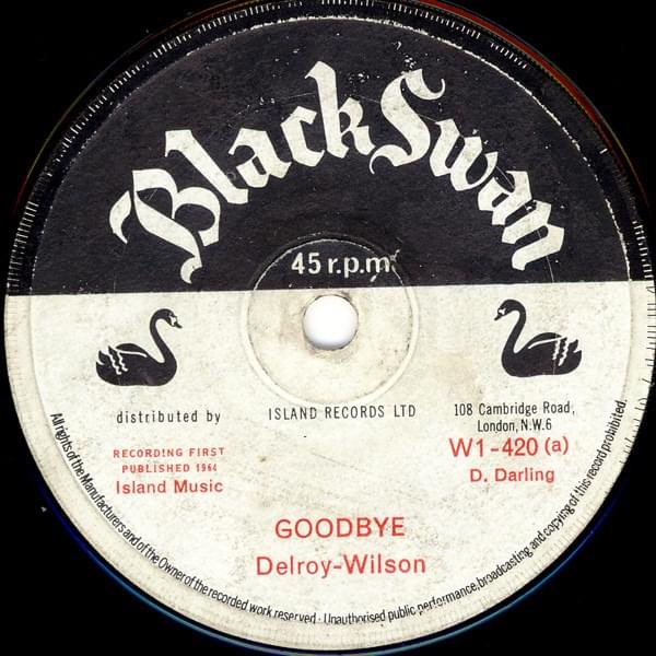 Album cover art for "Goodbye" by Delroy Wilson