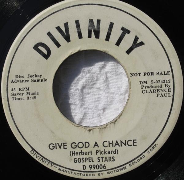 Album cover art for "Give God A Chance" by The Gospel Stars