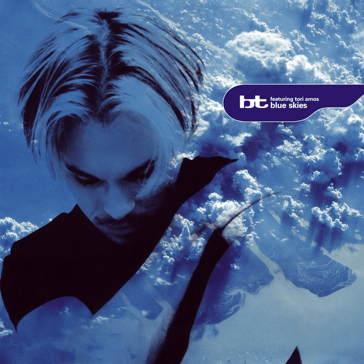 Album cover art for "Blue Skies (The Delphinium Days Mix)" by BT & Tori Amos