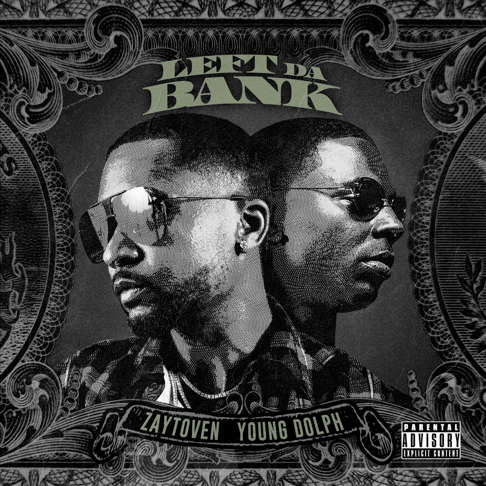 Album cover art for "Left Da Bank" by Zaytoven & Young Dolph