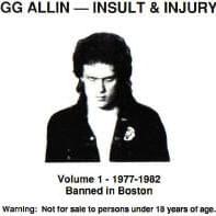 Album cover art for "You Hate Me & I Hate You" by GG Allin