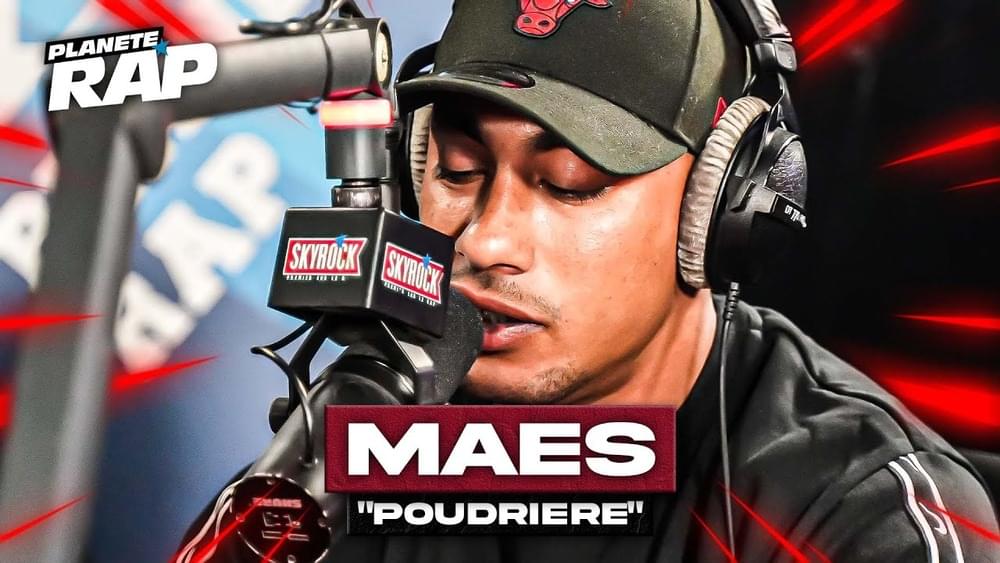 Album cover art for "Poudrière" by Maes