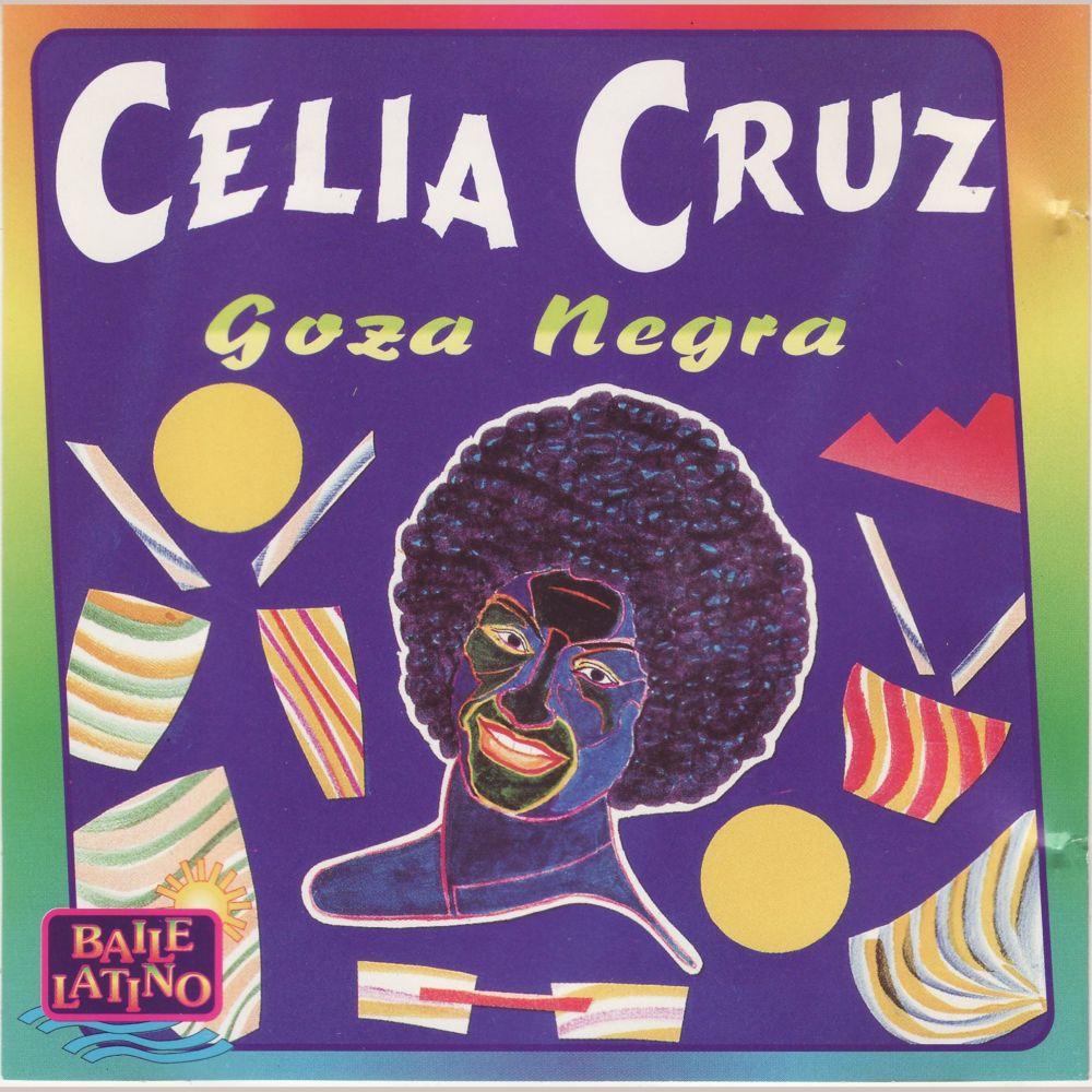 Album cover art for "Goza Negra" by Celia Cruz y La Sonora Matancera