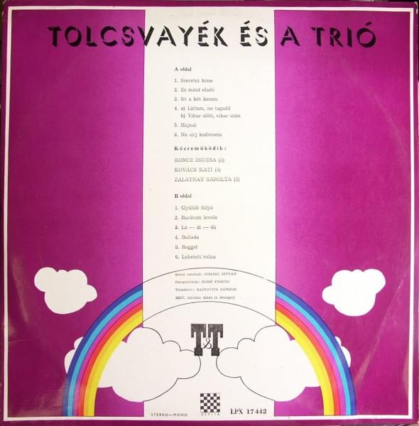 Album cover art for "Ballada" by Tolcsvayék és a Trió