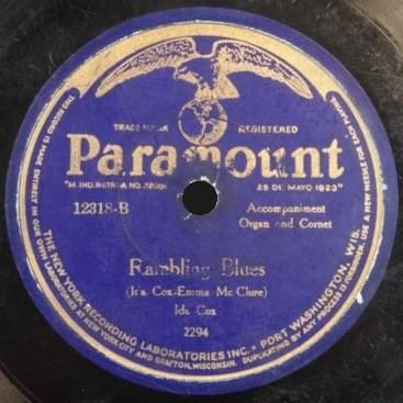 Album cover art for "Rambling Blues" by Ida Cox