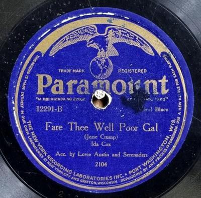 Album cover art for "Fare Thee Well Poor Gal" by Ida Cox