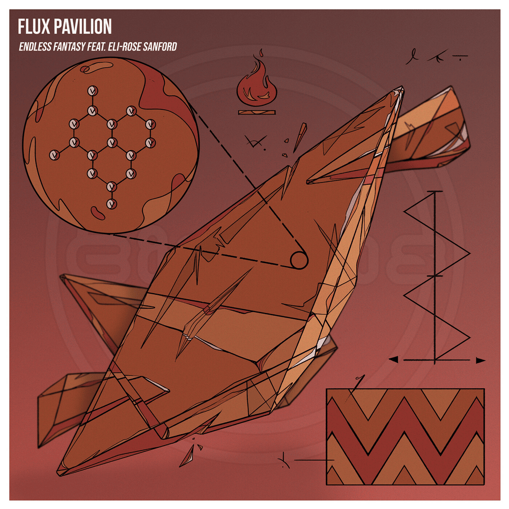 Album cover art for "Endless Fantasy" by Flux Pavilion & Eli-Rose Sanford